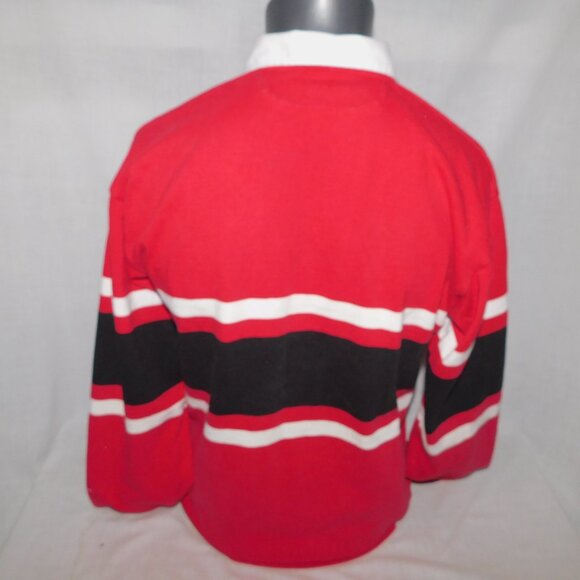 Barbarian Mens M Red White Black Carleton University Ottawa Rugby Shirt - Picture 10 of 10